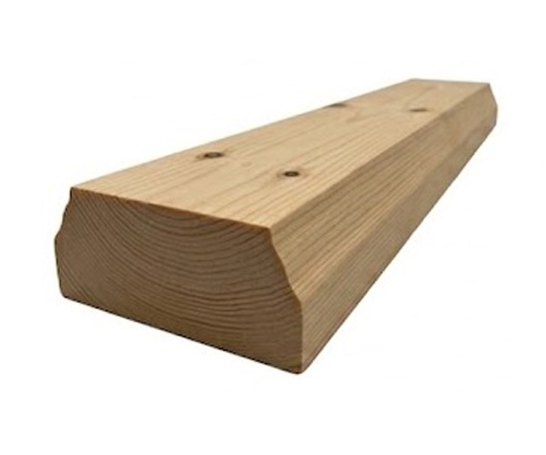 Pine TB Ungrooved Baserail For Bracket Glass
